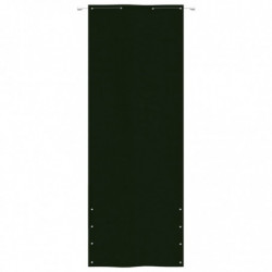 Balkon-Sichtschutz Dunkelgrün 80x240 cm Oxford-Gewebe