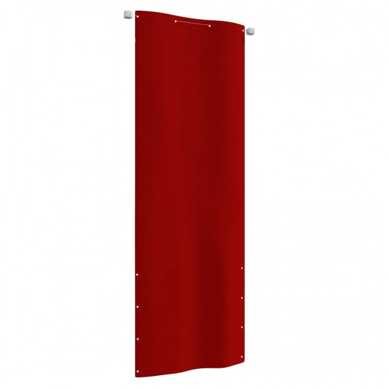 Balkon-Sichtschutz Rot 80x240 cm Oxford-Gewebe