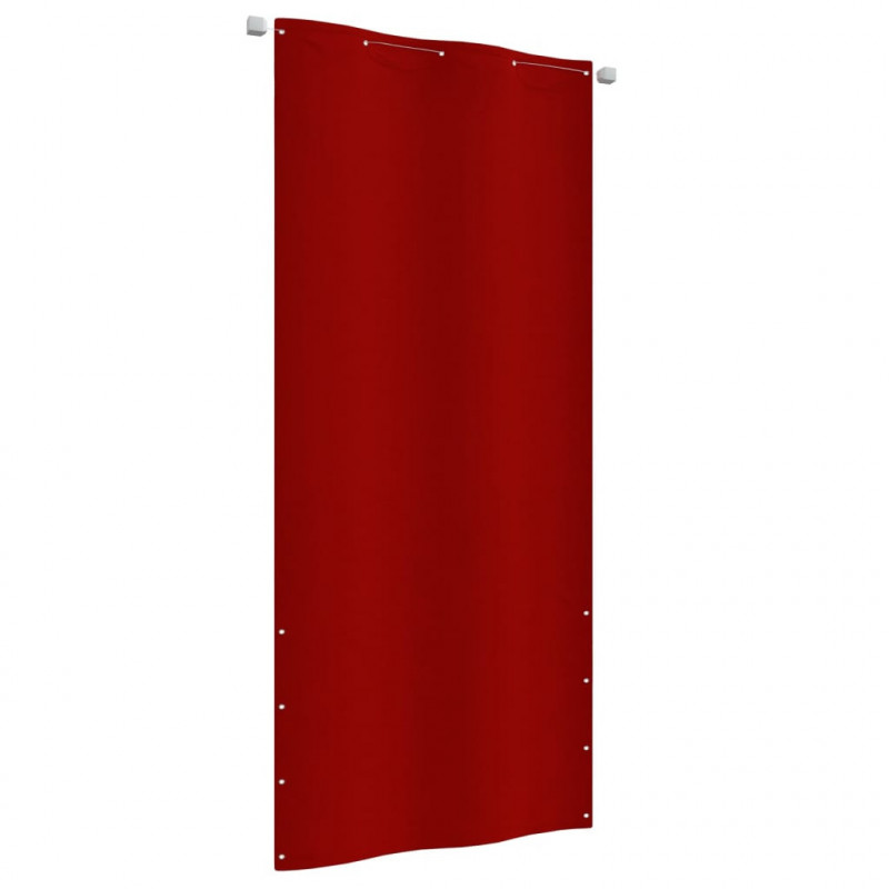 Balkon-Sichtschutz Rot 100x240 cm Oxford-Gewebe