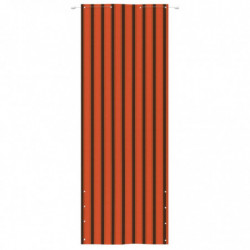 Balkon-Sichtschutz Orange und Braun 80x240 cm Oxford-Gewebe