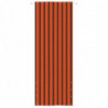 Balkon-Sichtschutz Orange und Braun 80x240 cm Oxford-Gewebe