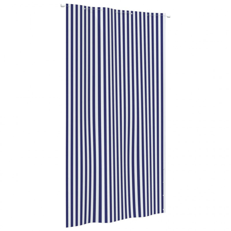 Balkon-Sichtschutz Blau und Weiß 140x240 cm Oxford-Gewebe