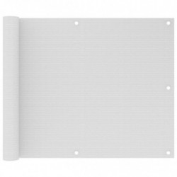 Balkon-Sichtschutz Weiß 75x300 cm HDPE