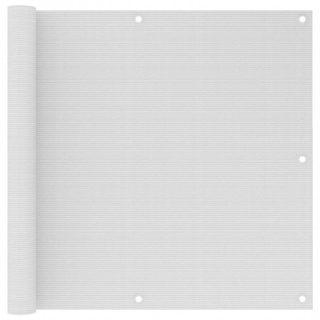 Balkon-Sichtschutz Weiß 90x500 cm HDPE