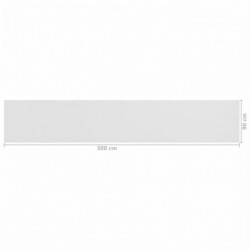 Balkon-Sichtschutz Weiß 90x500 cm HDPE