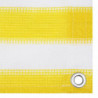 Balkon-Sichtschutz Gelb und Weiß 90x300 cm HDPE