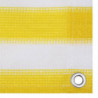 Balkon-Sichtschutz Gelb und Weiß 120x600 cm HDPE