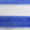Balkon-Sichtschutz Blau und Weiß 75x400 cm HDPE