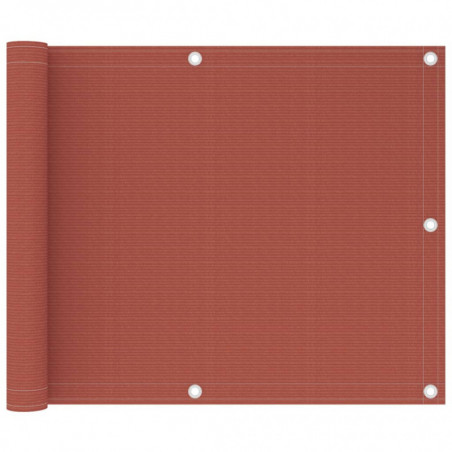 Balkon-Sichtschutz Terracotta-Rot 75x300 cm HDPE
