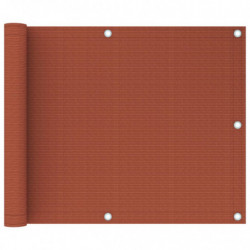 Balkon-Sichtschutz Terracotta-Rot 75x500 cm HDPE