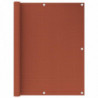 Balkon-Sichtschutz Terracotta-Rot 120x600 cm HDPE