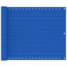 Balkon-Sichtschutz Blau 75x500 cm HDPE