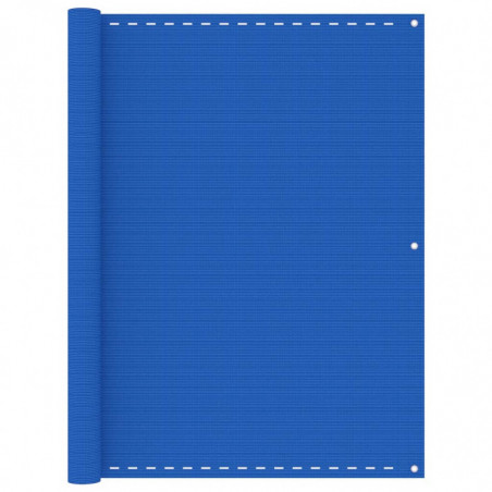 Balkon-Sichtschutz Blau 120x500 cm HDPE