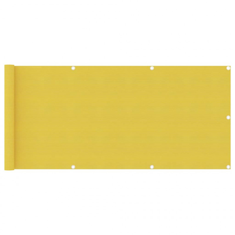 Balkon-Sichtschutz Gelb 75x300 cm HDPE