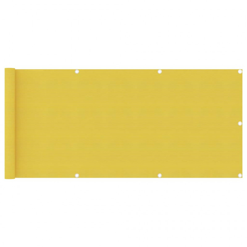 Balkon-Sichtschutz Gelb 75x500 cm HDPE