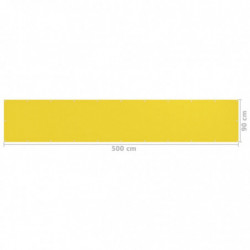 Balkon-Sichtschutz Gelb 90x500 cm HDPE