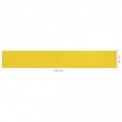Balkon-Sichtschutz Gelb 90x600 cm HDPE