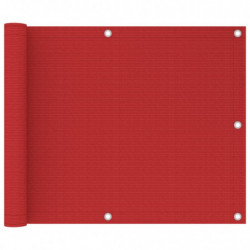 Balkon-Sichtschutz Rot 75x300 cm HDPE