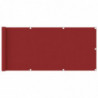 Balkon-Sichtschutz Rot 75x400 cm HDPE