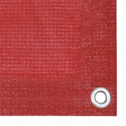 Balkon-Sichtschutz Rot 75x500 cm HDPE