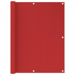 Balkon-Sichtschutz Rot 120x300 cm HDPE
