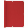 Balkon-Sichtschutz Rot 120x500 cm HDPE