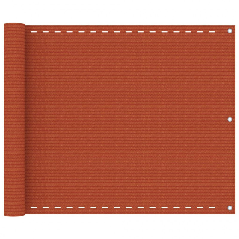 Balkon-Sichtschutz Orange 75x400 cm HDPE