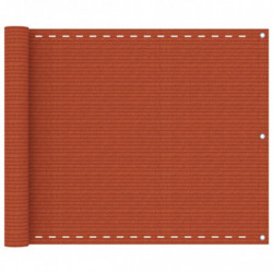 Balkon-Sichtschutz Orange 75x600 cm HDPE