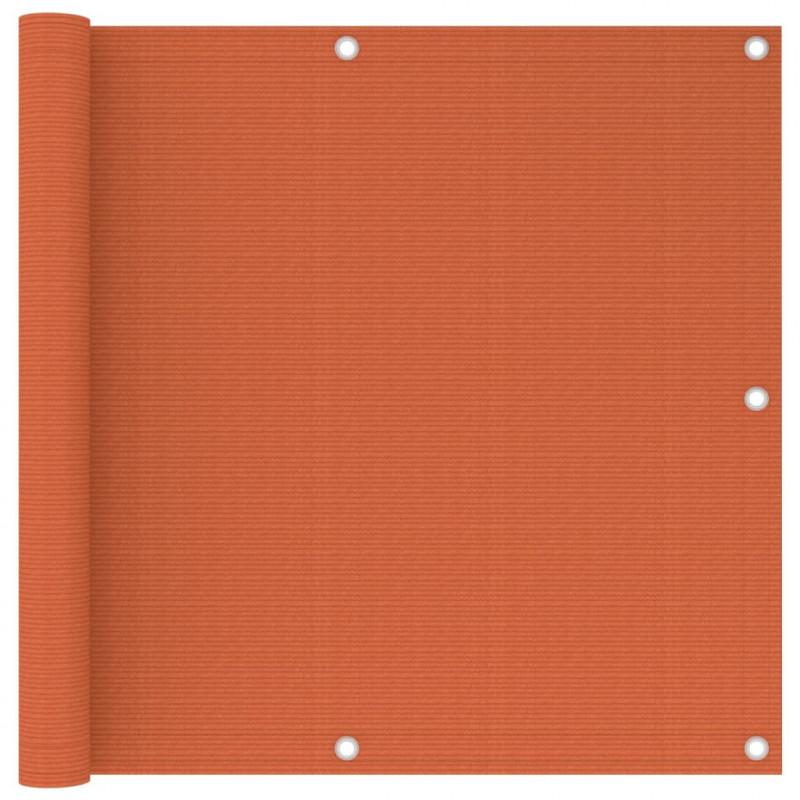 Balkon-Sichtschutz Orange 90x500 cm HDPE