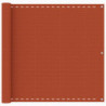 Balkon-Sichtschutz Orange 90x600 cm HDPE