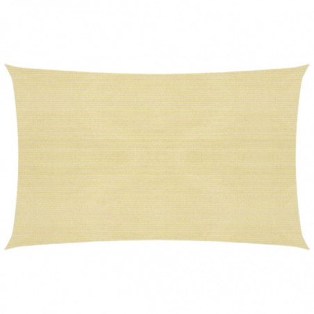 Sonnensegel 160 g/m² Beige 2x5 m HDPE