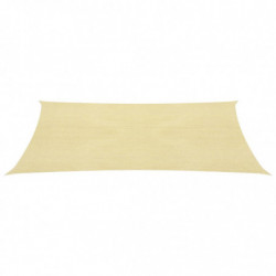 Sonnensegel 160 g/m² Beige 2x5 m HDPE