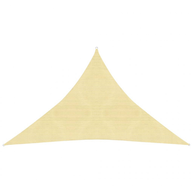 Sonnensegel 160 g/m² Beige 2,5x2,5x3,5 m HDPE