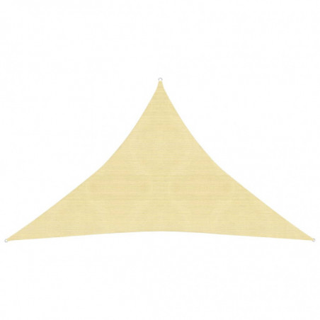 Sonnensegel 160 g/m² Beige 2,5x2,5x3,5 m HDPE