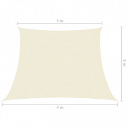 Sonnensegel 160 g/m² Creme 3/4x3 m HDPE