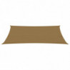 Sonnensegel 160 g/m² Taupe 2x4,5 m HDPE