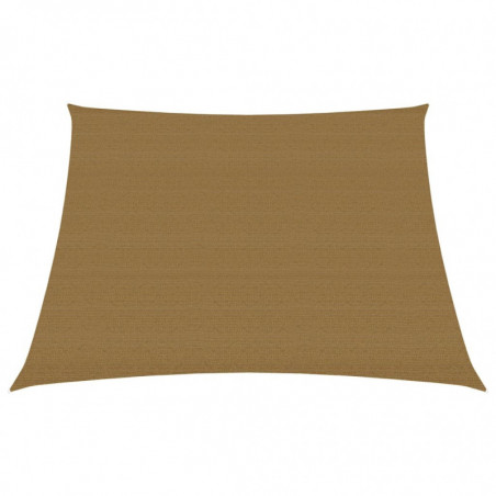 Sonnensegel 160 g/m² Taupe 3/4x3 m HDPE