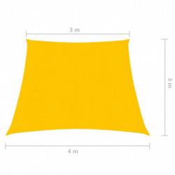 Sonnensegel 160 g/m² Gelb 3/4x3 m HDPE