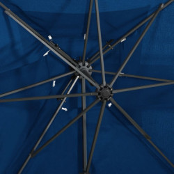 Ampelschirm mit Lüftung Azurblau 250x250 cm