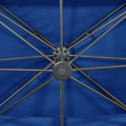 Ampelschirm mit Lüftung Azurblau 400x300 cm