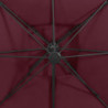 Ampelschirm mit Lüftung 300x300 cm Bordeauxrot