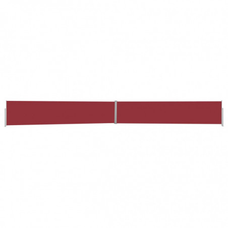 Ausziehbare Seitenmarkise 140x1200 cm Rot