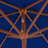 Sonnenschirm mit Holzmast Blau 270 cm