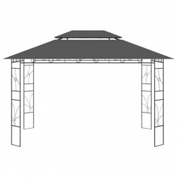 Pavillon Walt 4x3x2,7 m Anthrazit 160 g/m²