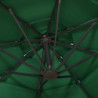Sonnenschirm mit Aluminium-Mast 4-lagig Grün 3x3 m