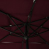 Sonnenschirm mit Aluminium-Mast 3-lagig Bordeauxrot 2,5x2,5 m