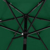 Sonnenschirm mit Aluminium-Mast 3-lagig Grün 2,5 m