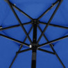 Sonnenschirm mit Aluminium-Mast 3-lagig Azurblau 2,5 m