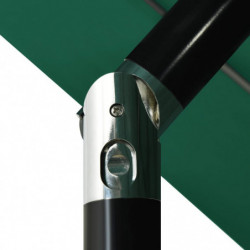 Sonnenschirm mit Aluminium-Mast 3-lagig Grün 3,5 m