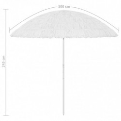 Hawaii Sonnenschirm Weiß 300 cm